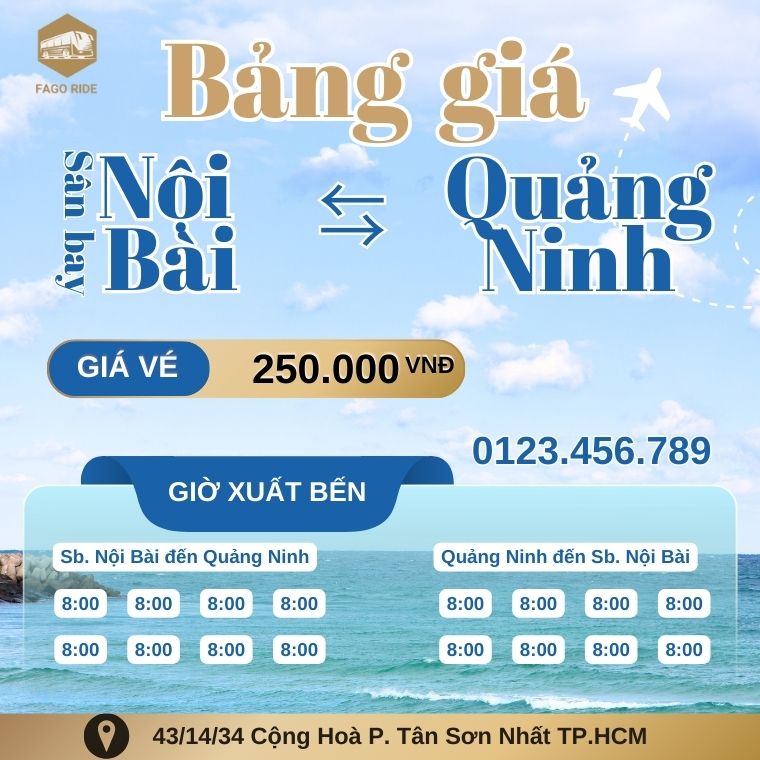 Đặt xe Sân Bay Nội Bài ⇆ Quảng Ninh 