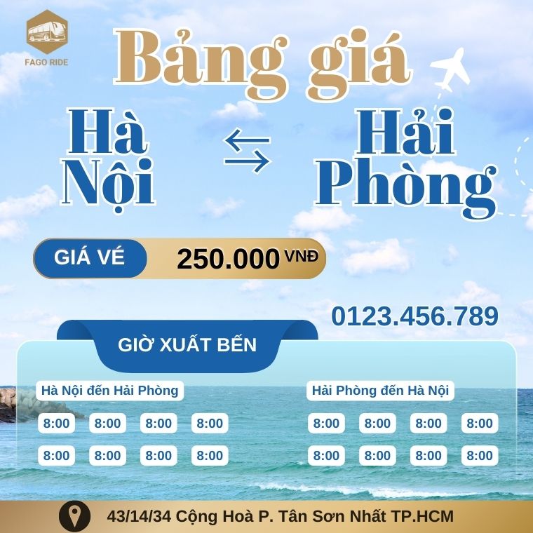 Đặt xe Hà Nội ⇆ Hải Phòng